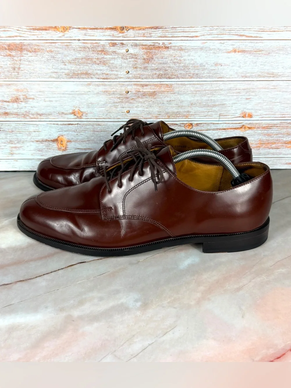 Cole Haan Calhoun Dress Oxford Men’s Mahogany Leather Derby Shoes